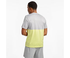 Saucony Rerun Short Sleeve Sunny Lime | Men Tops
