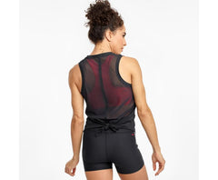 Saucony Rerun Tank Black | Women Tops