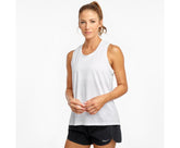 Saucony Rerun Tank White | Women Tops