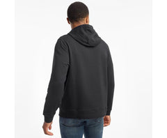 Saucony Rested Hoodie Black | Men Tops
