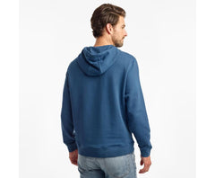 Saucony Rested Hoodie Ensign Blue | Men Tops