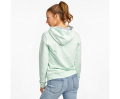 Saucony Rested Hoodie Opal Blue | Women Tops