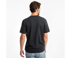 Saucony Rested Short Sleeve Black | Men Tops