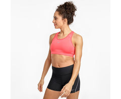 Saucony Skyrocket Bra Calypso Coral | Women Tops