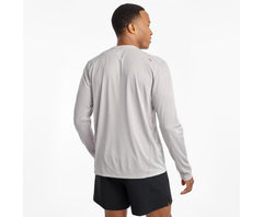 Saucony Stopwatch Long Sleeve Alloy | Men Tops