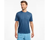 Saucony Stopwatch Short Sleeve Ensign Blue | Men Tops