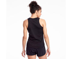 Saucony Stopwatch Singlet Black | Women Tops