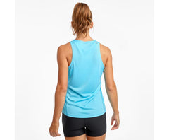 Saucony Stopwatch Singlet Blue Atoll | Women Tops