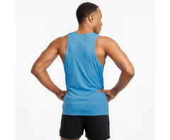 Saucony Stopwatch Singlet Bonnie Blue | Men Tops