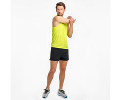 Saucony Stopwatch Singlet Evening Primrose | Men Tops