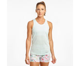 Saucony Stopwatch Singlet Opal Blue | Women Tops