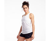 Saucony Stopwatch Singlet White | Women Tops