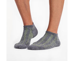 Saucony Ventilator No Show Tab 1 Pack Sock Black / White Marl | Men Socks