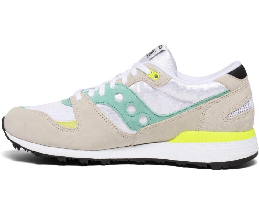 Saucony Azura Premium Leather Almond / Seafoam / Citrus | Men Originals
