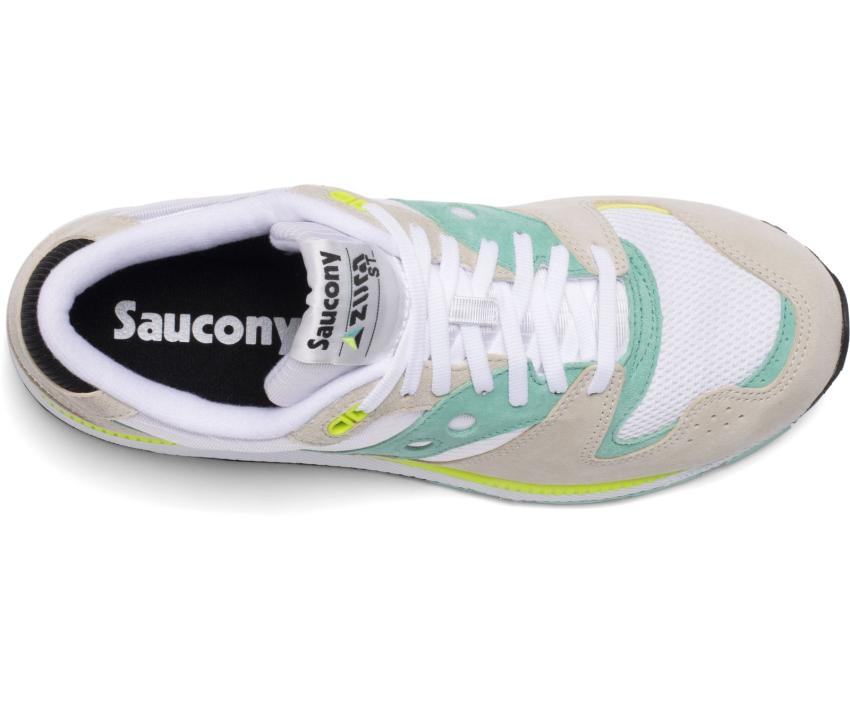 Saucony Azura Premium Leather Almond / Seafoam / Citrus | Men Originals