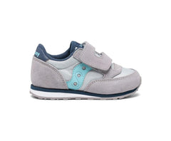 Saucony Big Kid's Big Kids Jazz Hook &amp; Loop Sneaker Grey / Light Blue | Kids Running