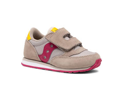 Saucony Big Kid's Big Kids Jazz Hook &amp; Loop Sneaker Taupe / Burgundy | Kids Running
