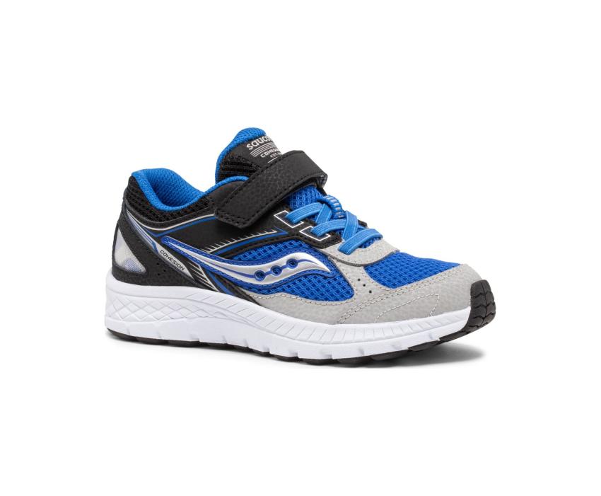 Saucony Big Kid's Cohesion 14 A/C Sneaker Black / Blue | Kids Running