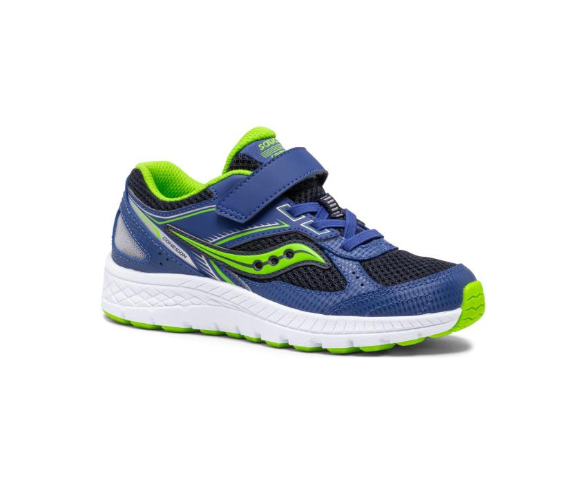 Saucony Big Kid's Cohesion 14 A/C Sneaker Blue / Green | Kids Running