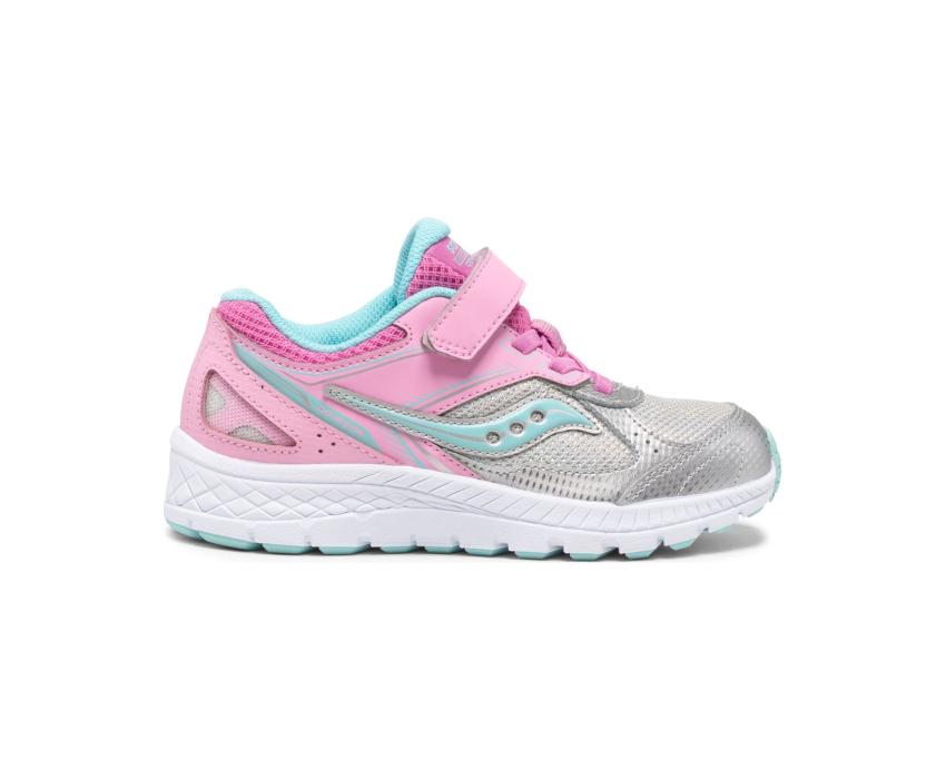 Saucony Big Kid's Cohesion 14 A/C Sneaker Pink / Silver | Kids Running