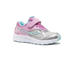Saucony Big Kid's Cohesion 14 A/C Sneaker Pink / Silver | Kids Running