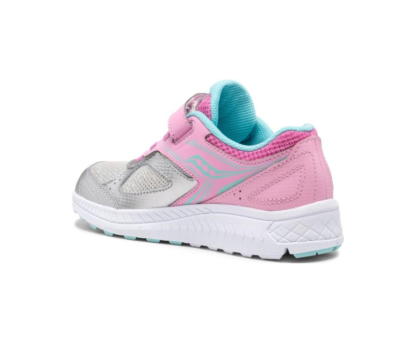 Saucony Big Kid's Cohesion 14 A/C Sneaker Pink / Silver | Kids Running