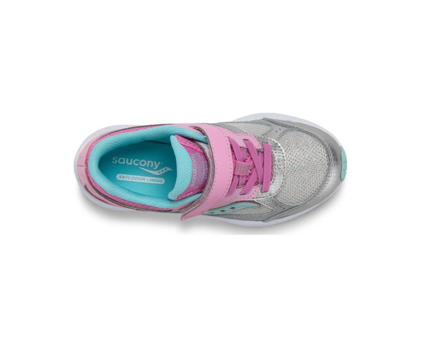 Saucony Big Kid's Cohesion 14 A/C Sneaker Pink / Silver | Kids Running