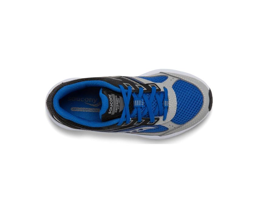 Saucony Big Kid's Cohesion 14 Lace Sneaker Black / Blue | Kids Running