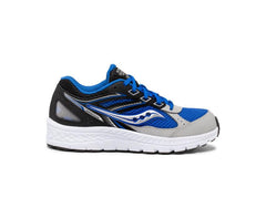 Saucony Big Kid's Cohesion 14 Lace Sneaker Black / Blue | Kids Running