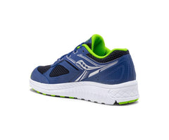 Saucony Big Kid's Cohesion 14 Lace Sneaker Blue / Green | Kids Running