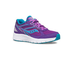 Saucony Big Kid's Cohesion 14 Lace Sneaker Purple / Turq | Kids Running