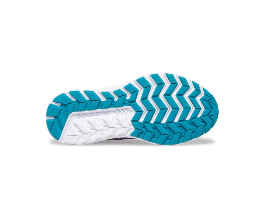 Saucony Big Kid's Cohesion 14 Lace Sneaker Purple / Turq | Kids Running