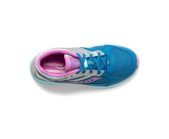 Saucony Big Kid's Cohesion 14 Lace Sneaker Turq / Pink | Kids Running