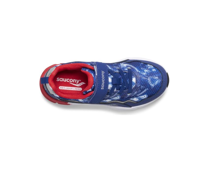 Saucony Big Kid's Flash A/C 2.0 Sneaker Blue / Red / White | Kids Running