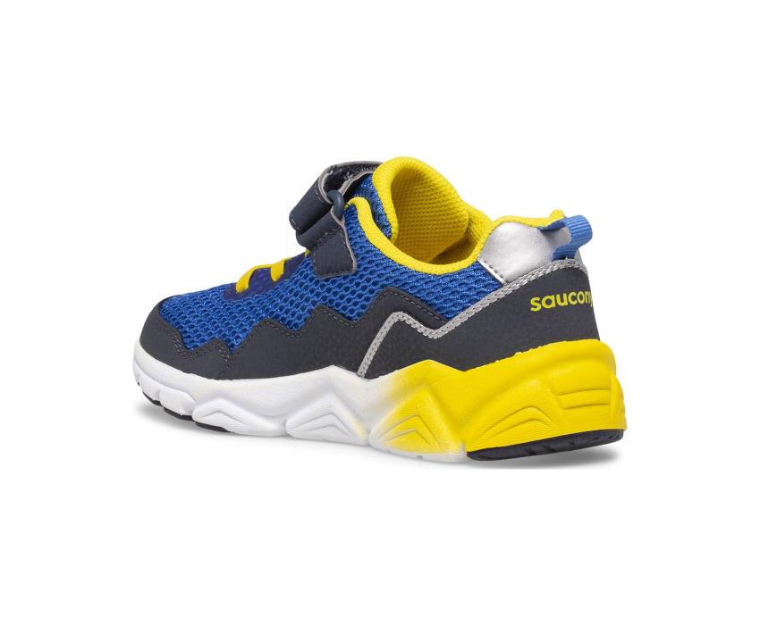 Saucony Big Kid's Flash A/C 2.0 Sneaker Blue / Yellow | Kids Running