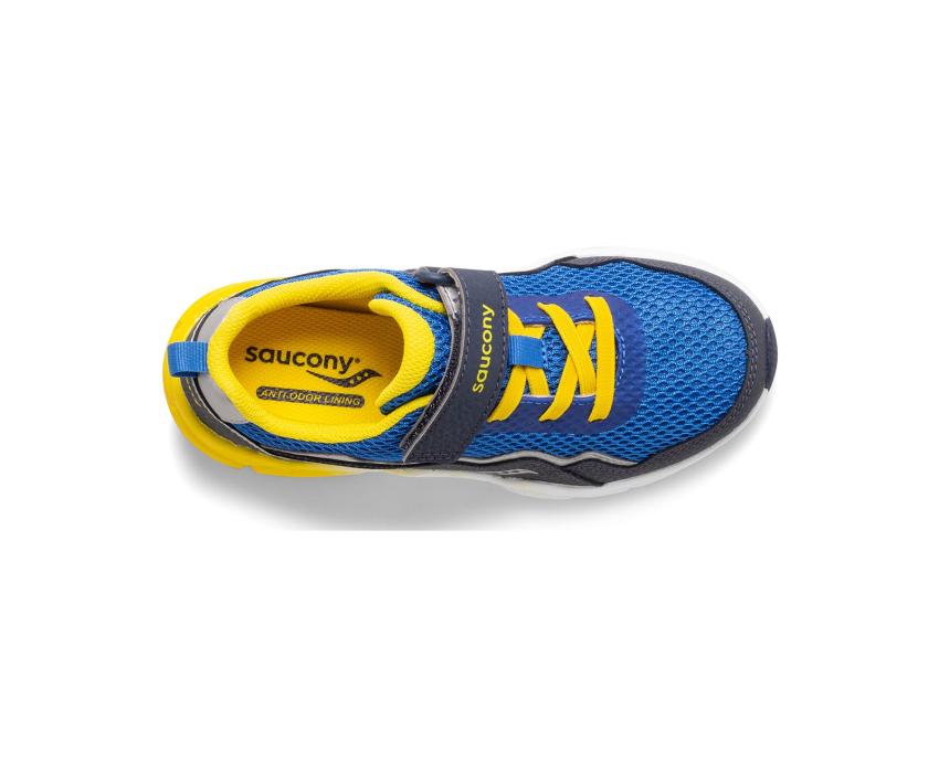 Saucony Big Kid's Flash A/C 2.0 Sneaker Blue / Yellow | Kids Running