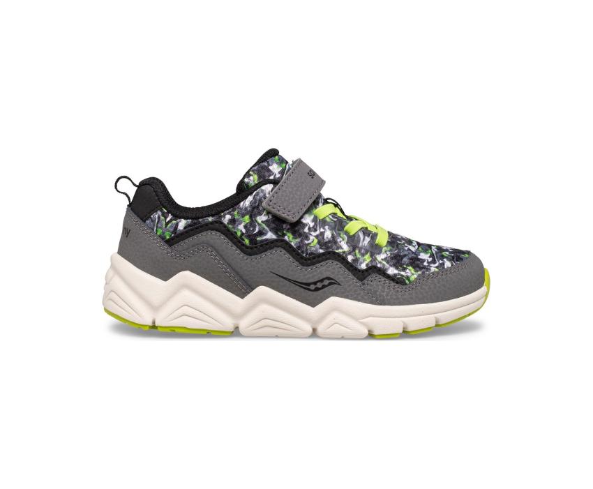 Saucony Big Kid's Flash A/C 2.0 Sneaker Grey / Camo | Kids Running