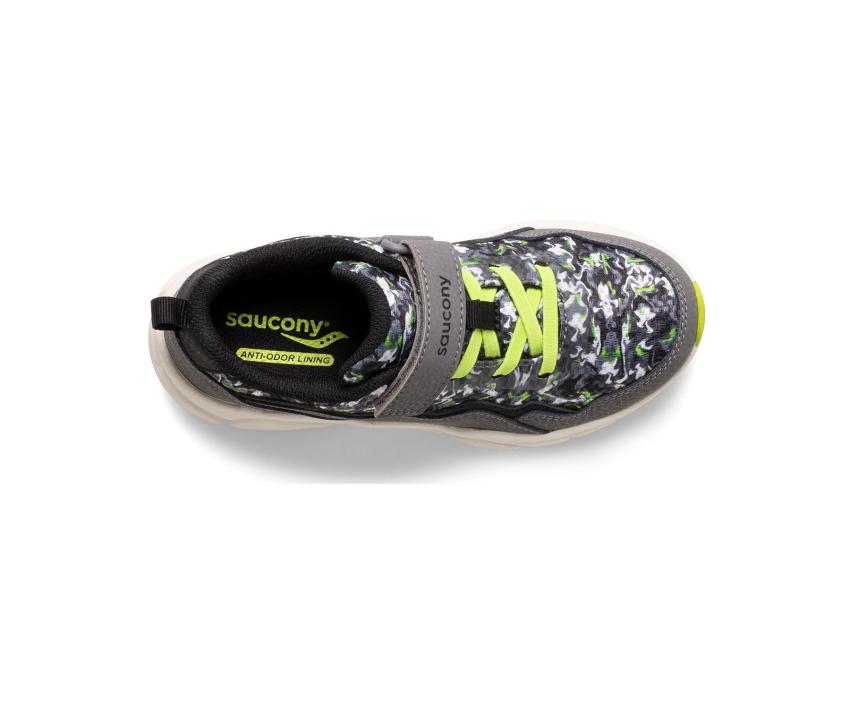 Saucony Big Kid's Flash A/C 2.0 Sneaker Grey / Camo | Kids Running