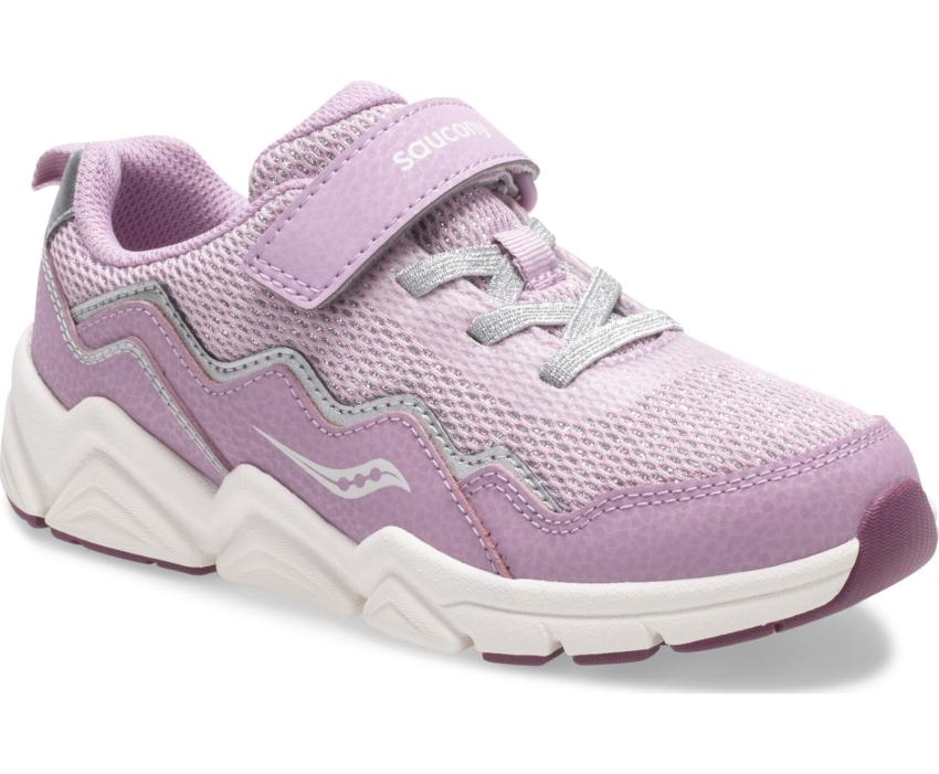 Saucony Big Kid's Flash A/C 2.0 Sneaker Pink Metallic | Kids Running