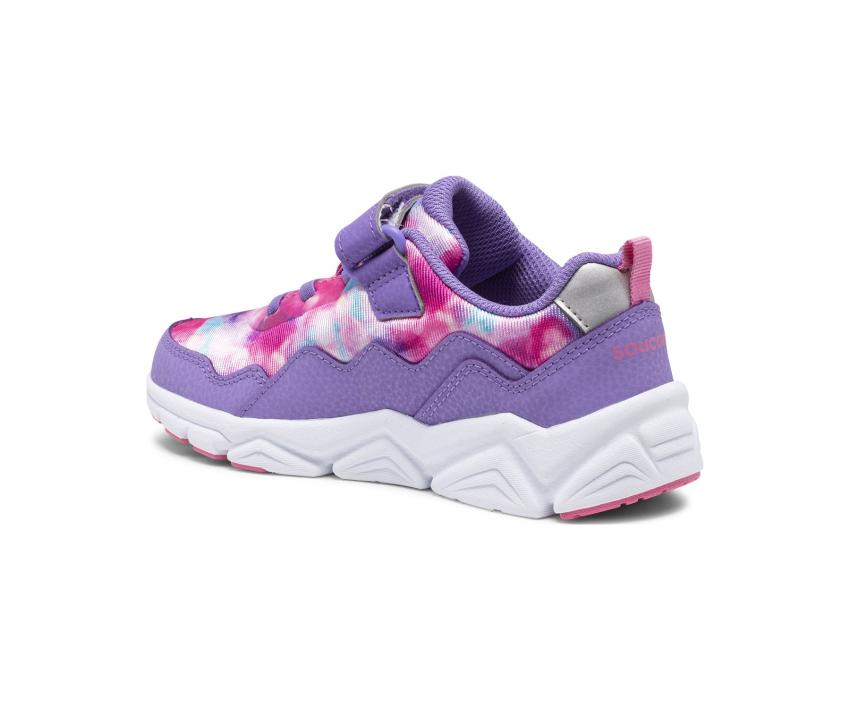 Saucony Big Kid's Flash A/C 2.0 Sneaker Purple / Multi | Kids Running