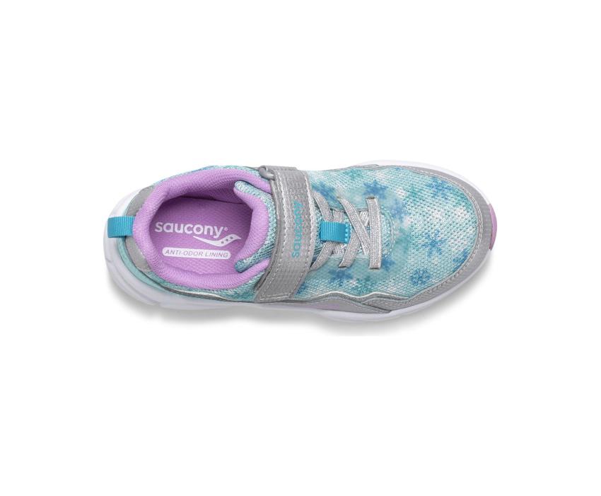 Saucony Big Kid's Flash A/C 2.0 Sneaker Turq / Silver | Kids Running