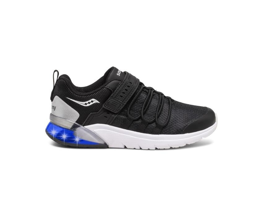 Saucony Big Kid's Flash Glow 2.0 Sneaker Black | Kids Running
