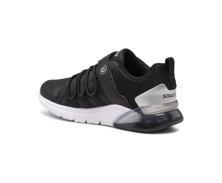 Saucony Big Kid's Flash Glow 2.0 Sneaker Black | Kids Running