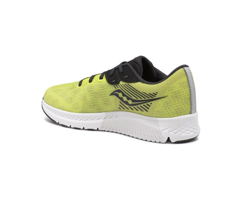 Saucony Big Kid's Guide 14 Sneaker Lime / Black | Kids Running