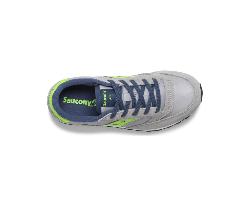 Saucony Big Kid's Jazz Original Sneaker Grey / Green / Blue | Kids Running