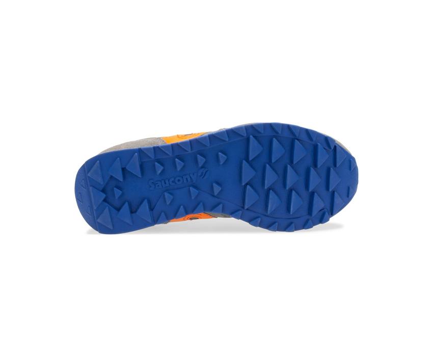 Saucony Big Kid's Jazz Original Sneaker Grey / Orange / Blue | Kids Running