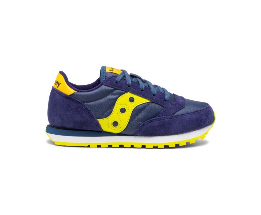 Saucony Big Kid's Jazz Original Sneaker Navy / Green / Yellow | Kids Running