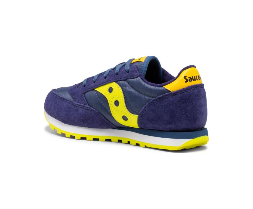Saucony Big Kid's Jazz Original Sneaker Navy / Green / Yellow | Kids Running