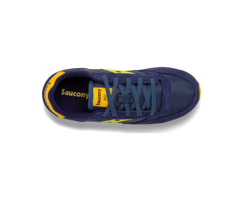 Saucony Big Kid's Jazz Original Sneaker Navy / Green / Yellow | Kids Running