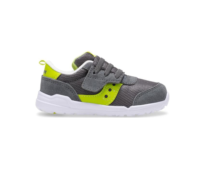 Saucony Big Kid's Jazz Riff Sneaker Grey / Citron | Kids Running